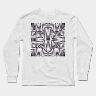 Abstract Black And White Long Sleeve T-Shirt